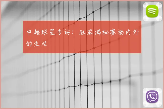中超球星专访:独家揭秘赛场内外的生活